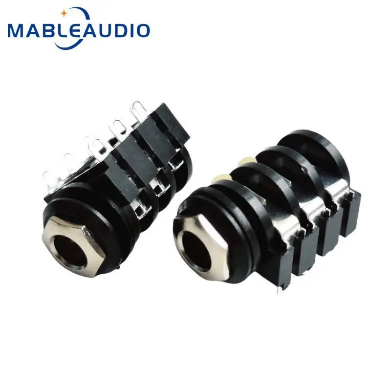 5PCS Premium Switch 4-pin 6-pin CLIFF JACK 6.35 Large 2-core Large 3-core Female Head Audio Stand 6.5 Stereo Socket