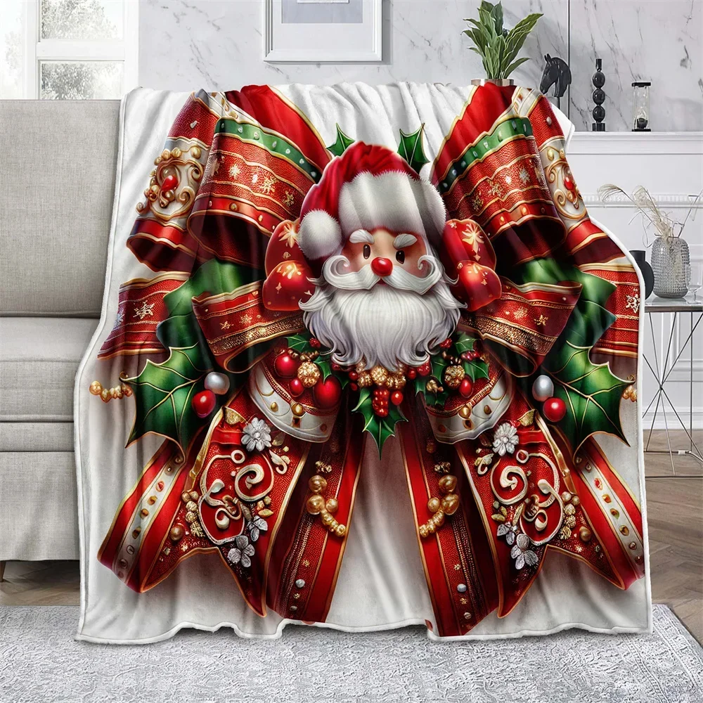 Sweet Red Bowknot Design Soft Microfiber Throw Blanket – Cozy for Bed, Sofa, Camping, Picnic & Winter Warmth Decor