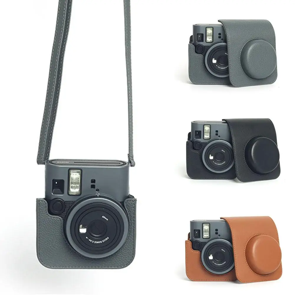 

Защитный чехол для мгновенной камеры Instax Mini 41, кожаный чехол в стиле ретро для Fuji Instax Mini 41 с карманом для фотографий и St I9I8