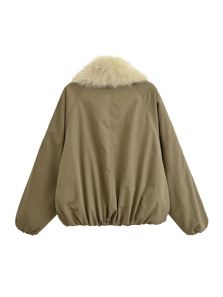 HH Dames Nieuwe Herfst Winterjas Retro Claxon Revers Korte Jas Mode Casual Warme Bovenkleding Windbestendig Koud Weer