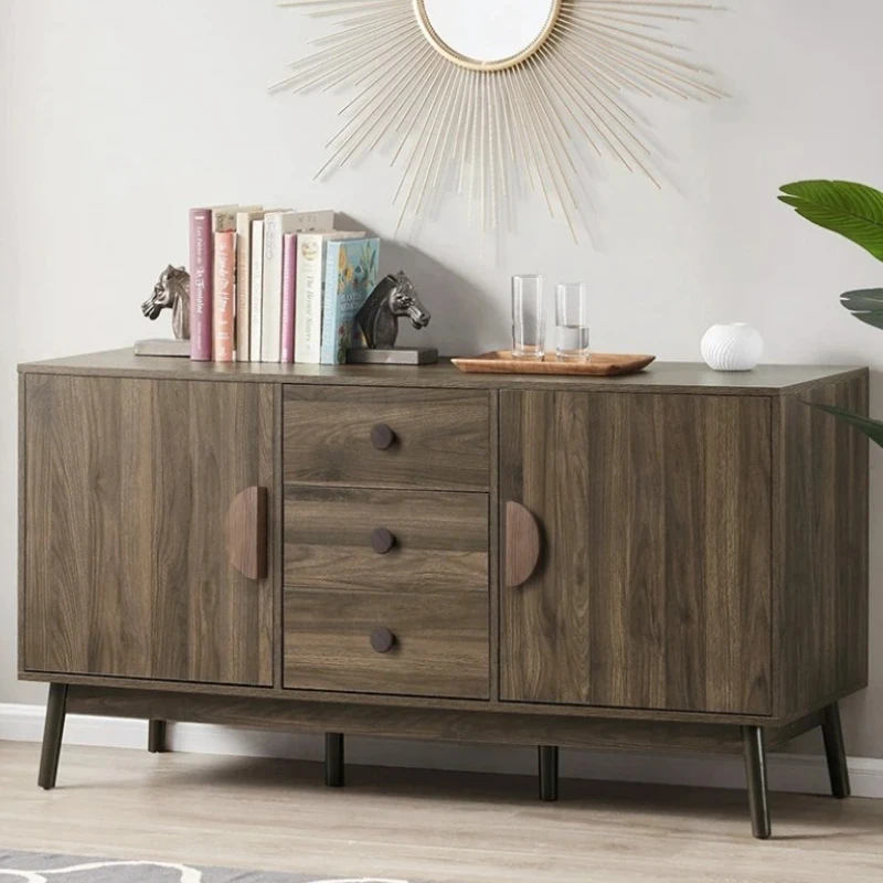 New Chinese Style Wood Grain Semi-circular Wood Cabinet Drawer Wardrobe Door Handle Walnut Cabinet Door Handle