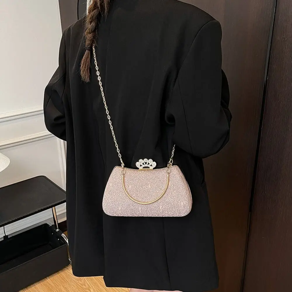 

Вечерняя сумка-клатч со стразами и блестками, чехол для телефона, женская сумка через плечо с цепочкой для хранения косметики, для вечеринок