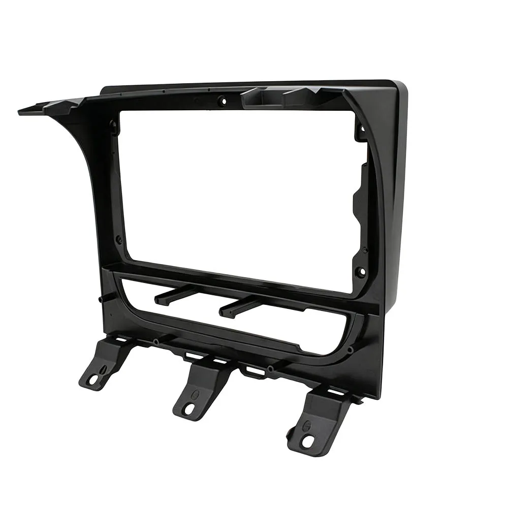 9 Inch Matte Black Android Car Radio Fascia Frame Panel Kit For Fiat Strada, Universal Dash Stereo Navigation Trim Bezel