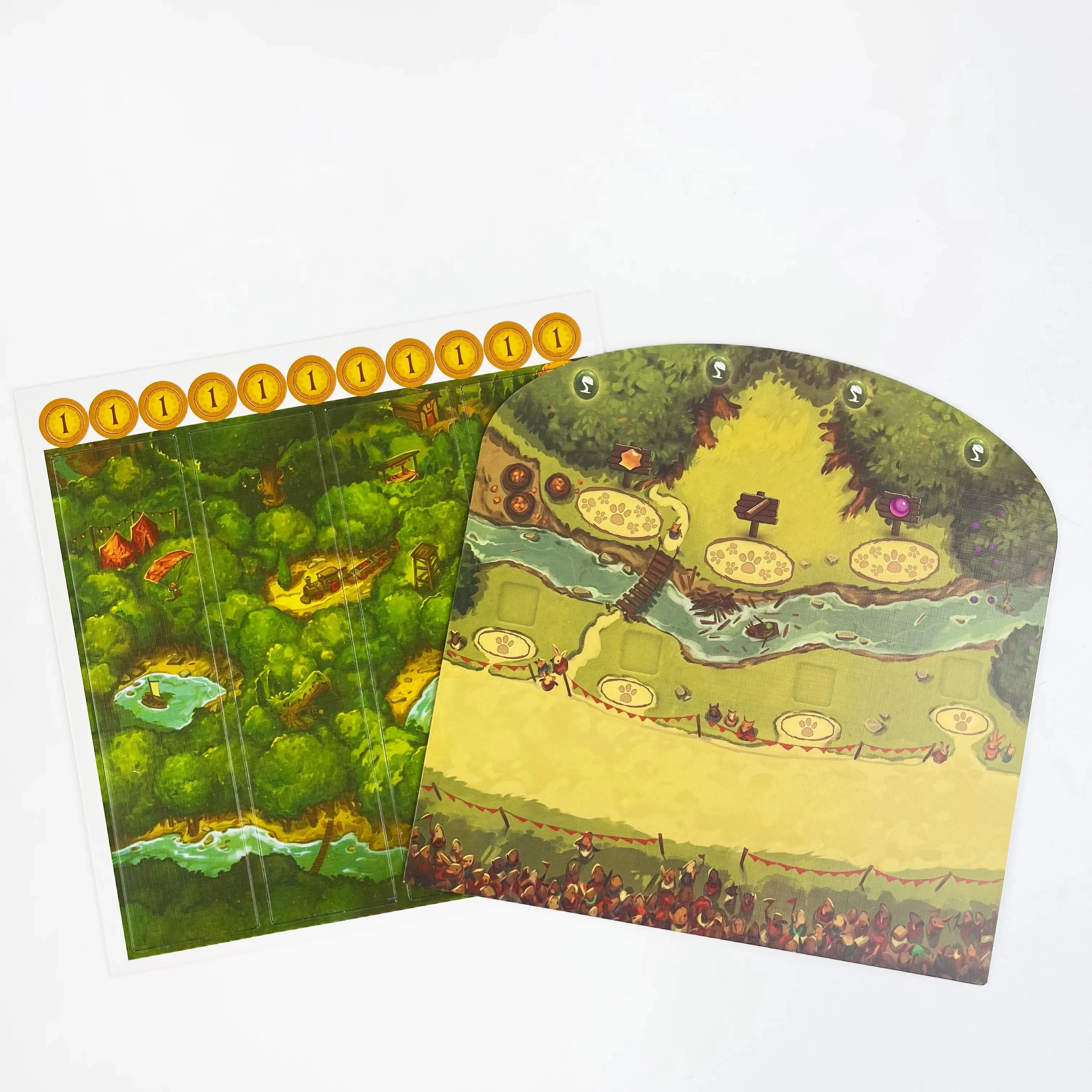 لعبة اللوحة العائلية My Lil Everdell للعائلة - بناء الغابات السحرية 1-4 لاعبين 30 دقيقة متعة تعليمية