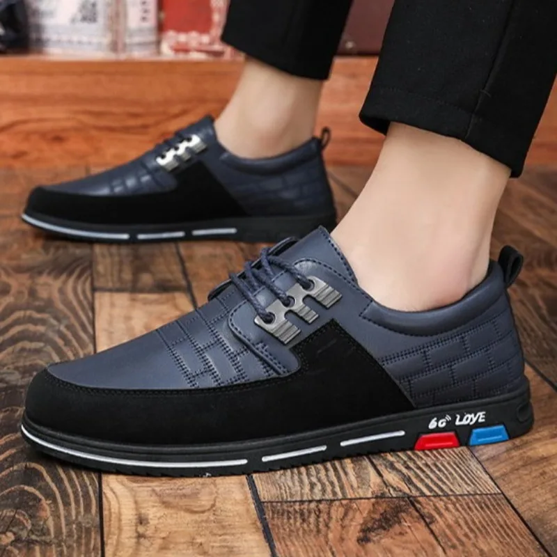 

39-48large-size Shoes for Men Fashion High Quality Leather Men Shoes Trend Business Breathable Casual Men Shoes Zapatos Casuales