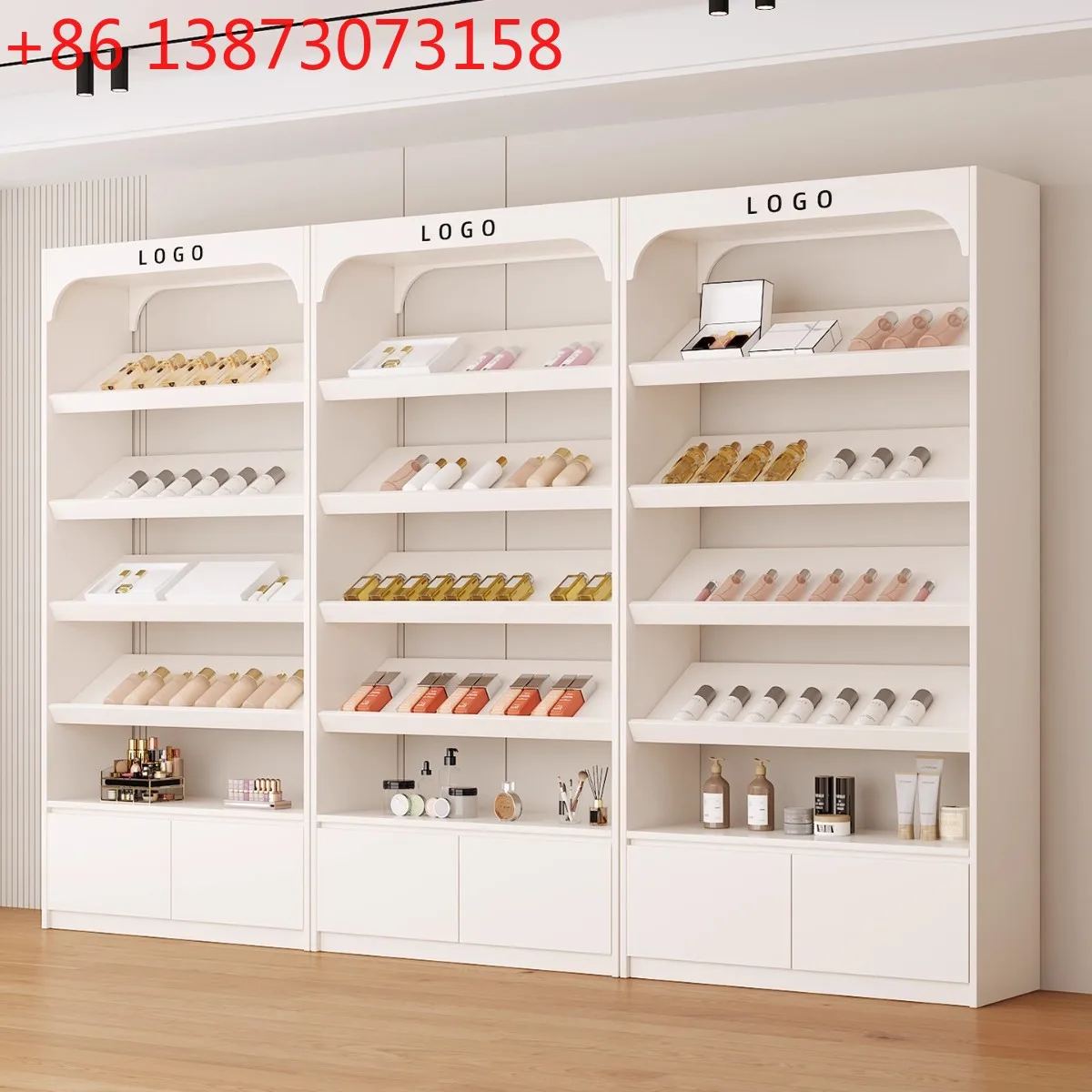 Beauty salon cabinets, display cabinets, products, cosmetics, display jewelry, skin care, nail art, mother and baby store, sampl