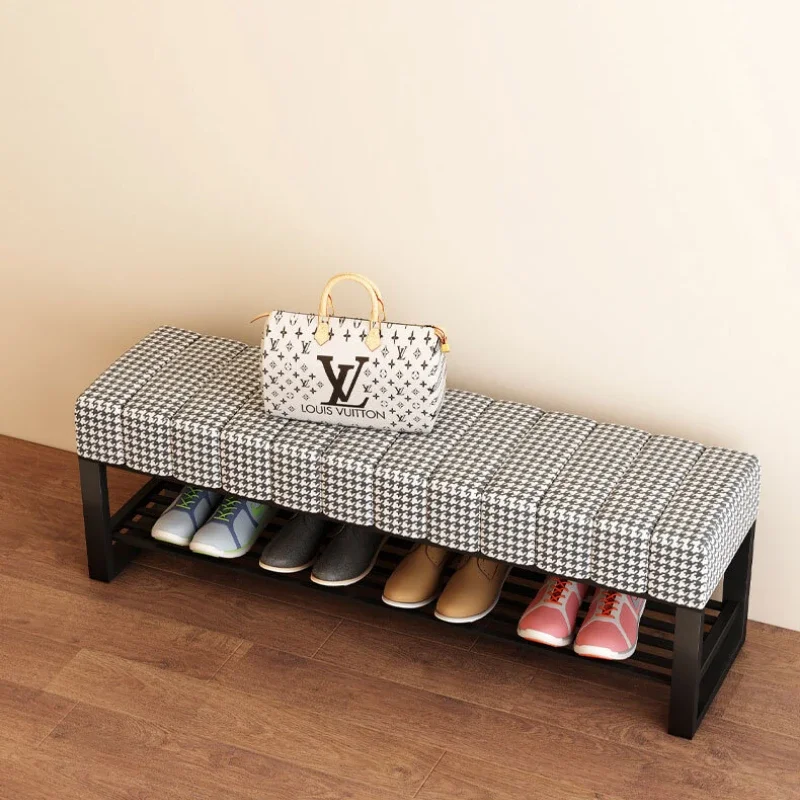 

Long Sofa Stool, Nordic Entrance Seat, Light Luxury Shoe Stool High-End Living Room Decor Simple Modern Design Minimalist Bench