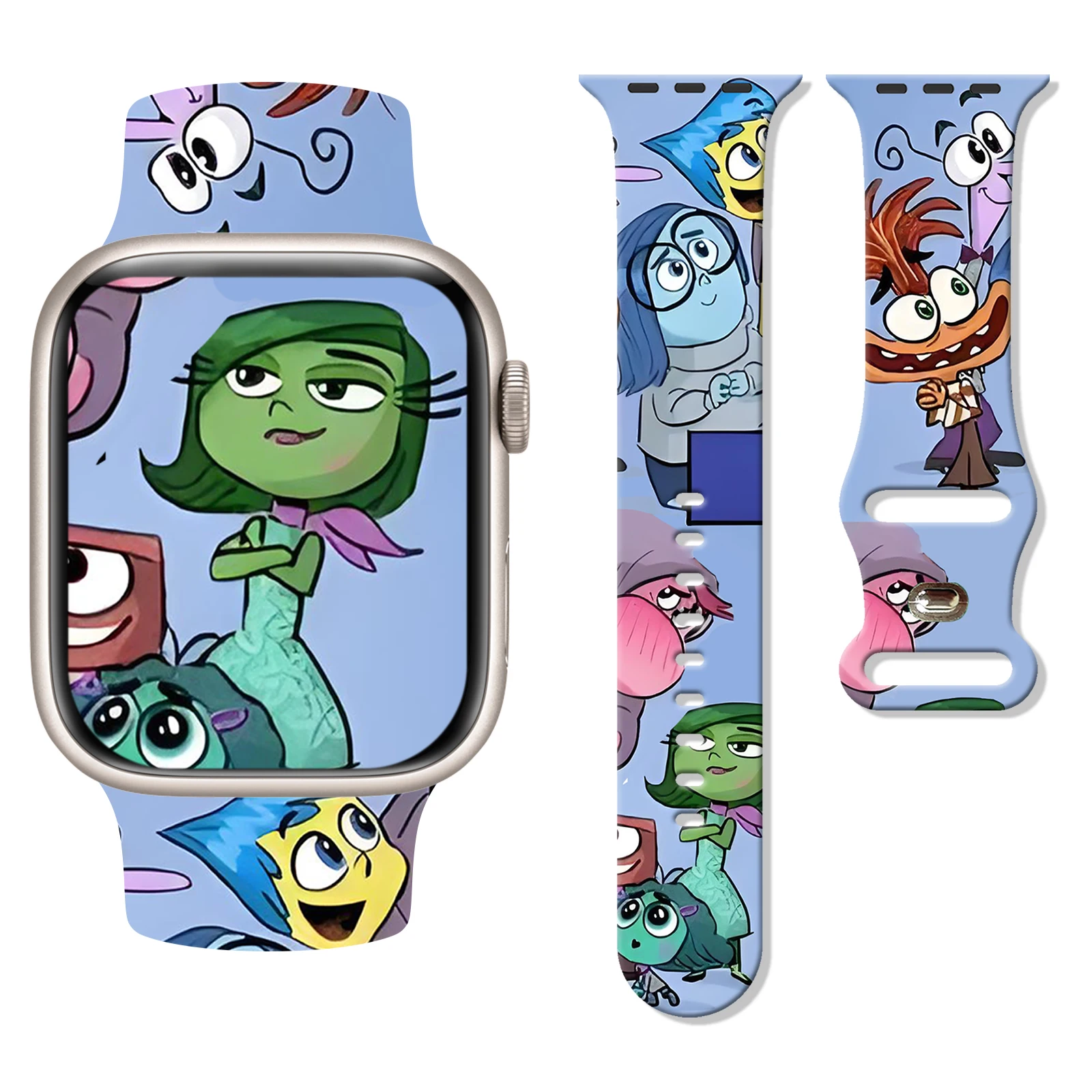 

Disney silicone printed watch strap for Apple Watch 11 10 9 8 Silicone Band Replaceable Bracelet for iWatch 45mm 44mm 42mm