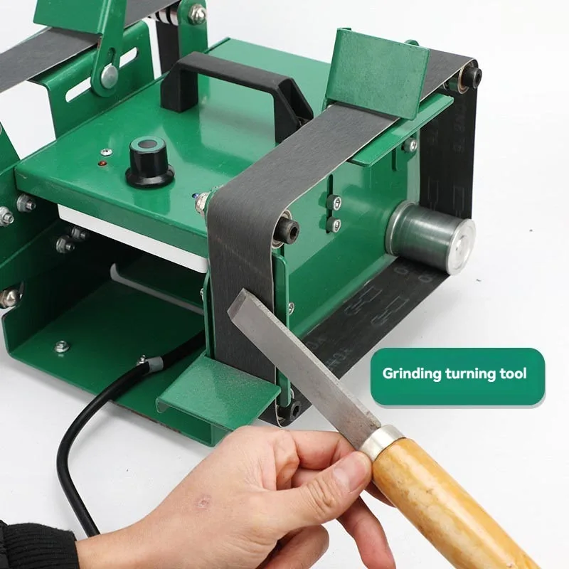 Double Head Belt Sander Multifunctional Polishing Machine For Hardware Workshop Metal Deburring Surface Sanding Mirror Finishing