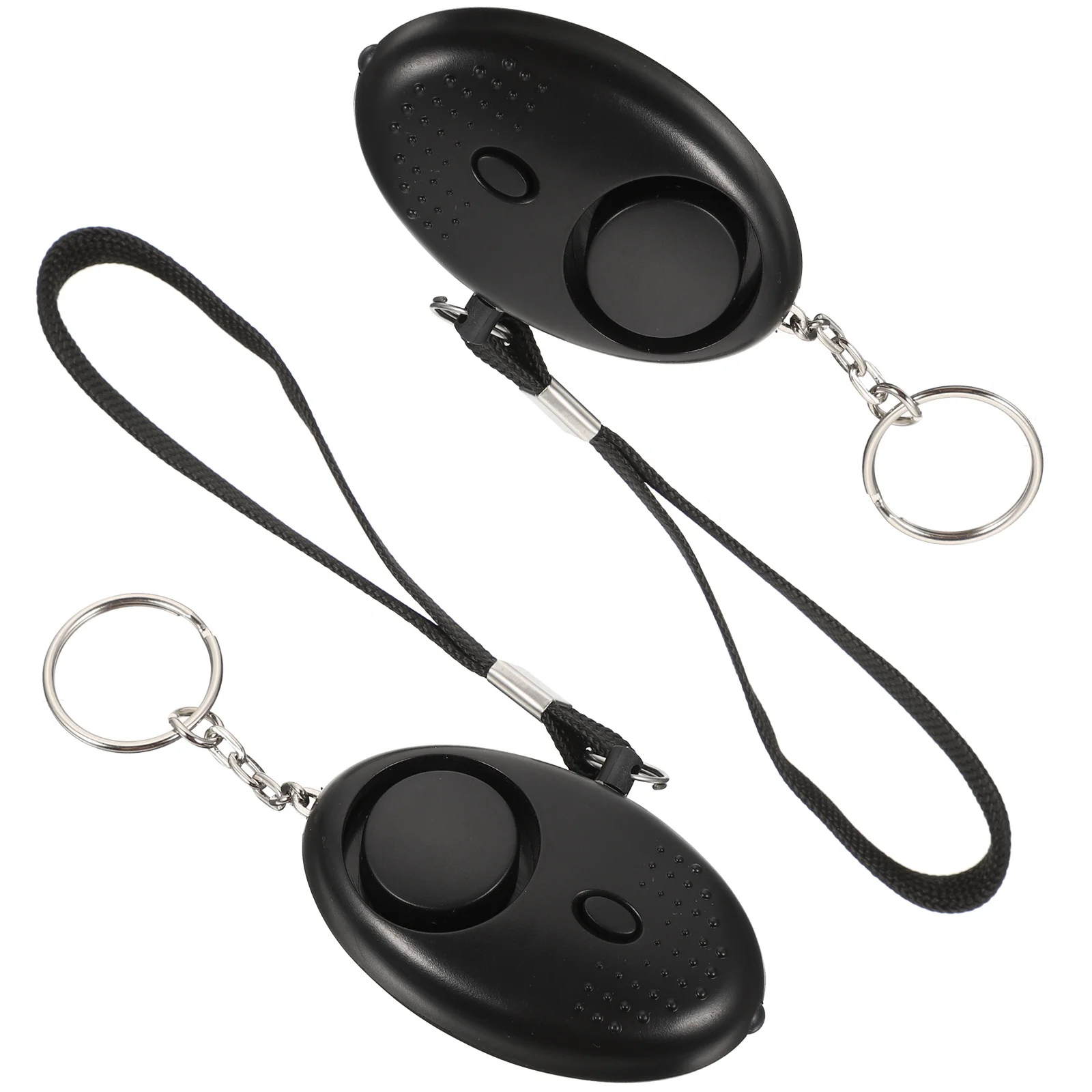 2 stuks 130db persoonlijk noodalarm beveiligingsalarm met LED-zaklamp luide sleutelhanger veiligheidsapparaat voor vrouwen kinderen ouderen nacht