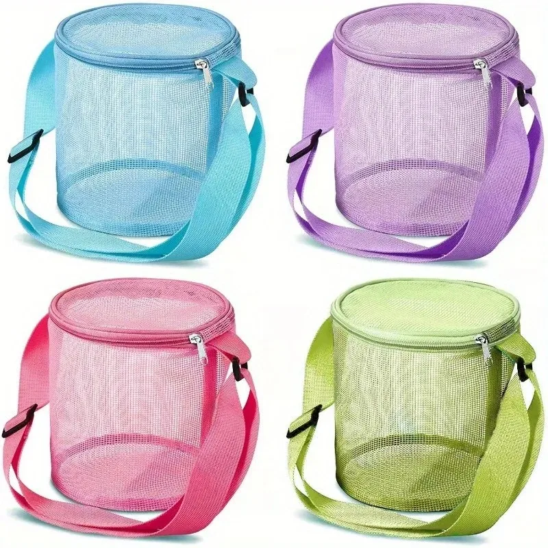 Net Yarn Shell Storage Bag Beach Three-dimensional Circle Finishing Collection Bag