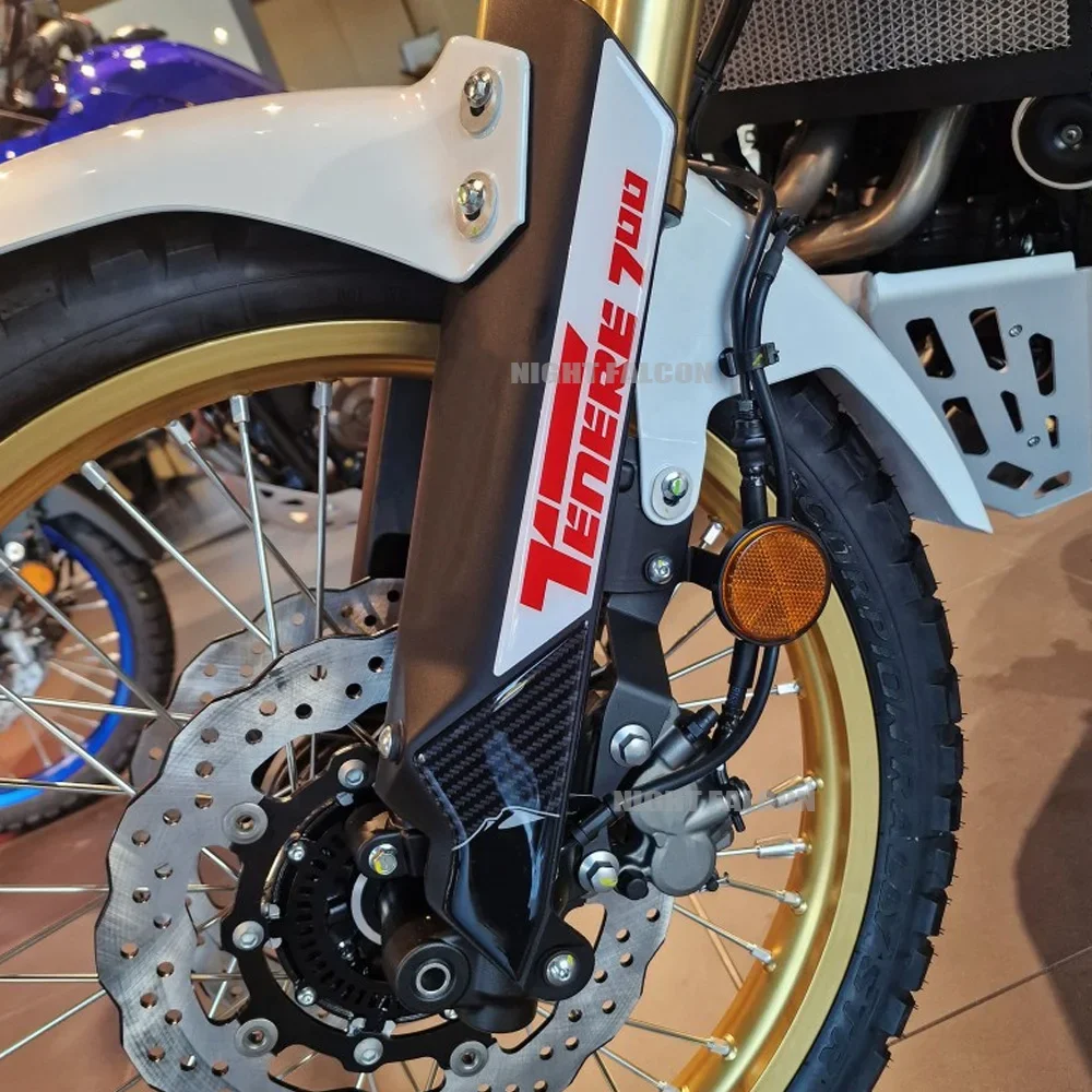 Tenere 700 2023 Accessories Motorcycle Front Fender Sticker 3D Epoxy Resin Sticker For Tenere 700 2022-2023