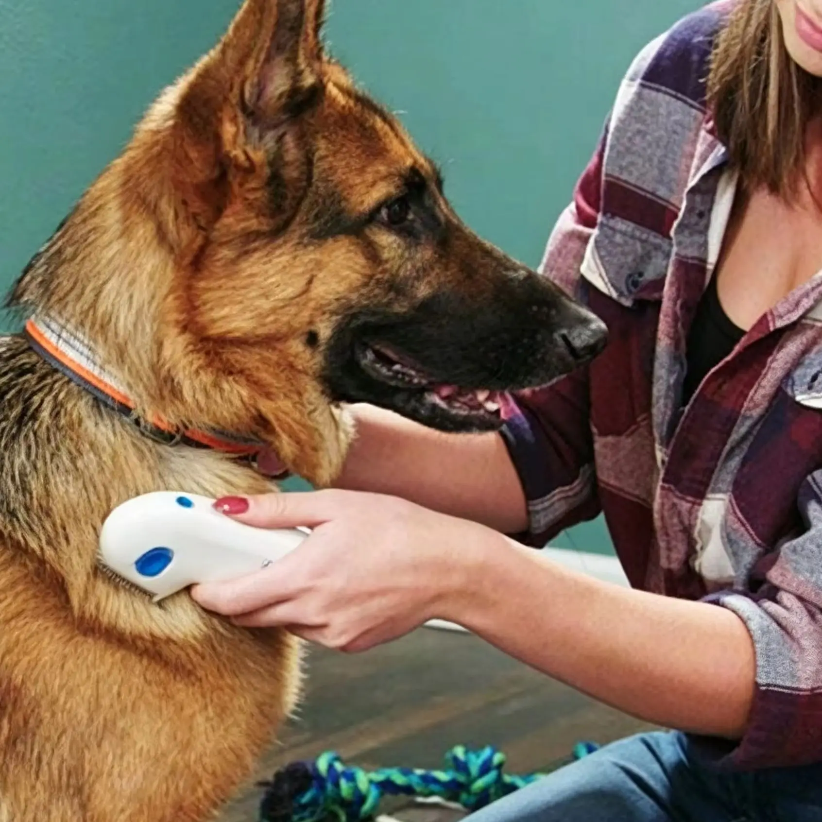 Flea Removal Pet Comb White Lice & Tick Remover Comfortable Grooming Brush for Dogs Cats view 2