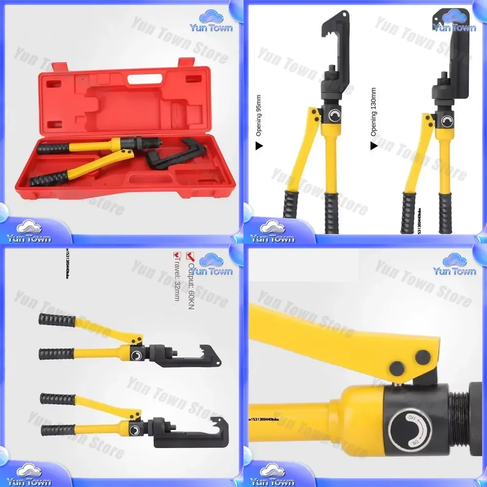 Wedge Type Hydraulic Crimping Plier for Heavy Duty Wire Compression Tool for Steel Rope Aluminum Cable Connection for
