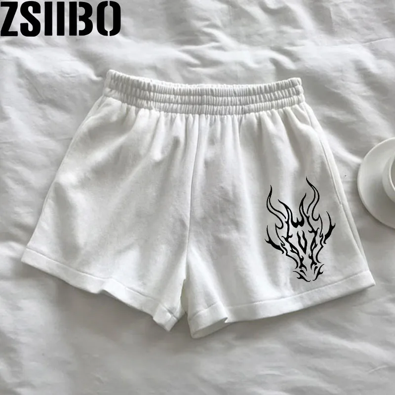 Summer New Leisure Fashion Sports Shorts Street Y2k Oversize Beach Shorts Retro Letters Elastic waist casual beach party Waist