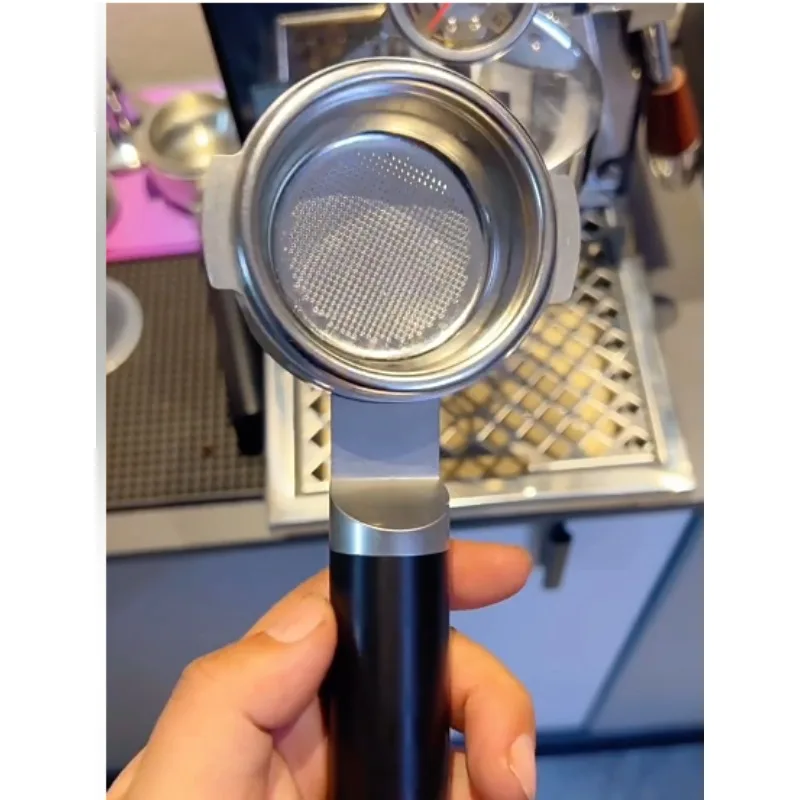 Applicable To VISBO CNC Stainless Steel Hollow Bottomless Coffee Machine Handle