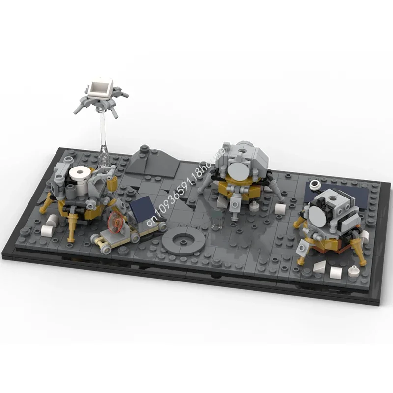 

481pcs MOC Apollo lunar base Space Model Building blocks Kids idea Toys Modular Brick Assemble Christmas gifts