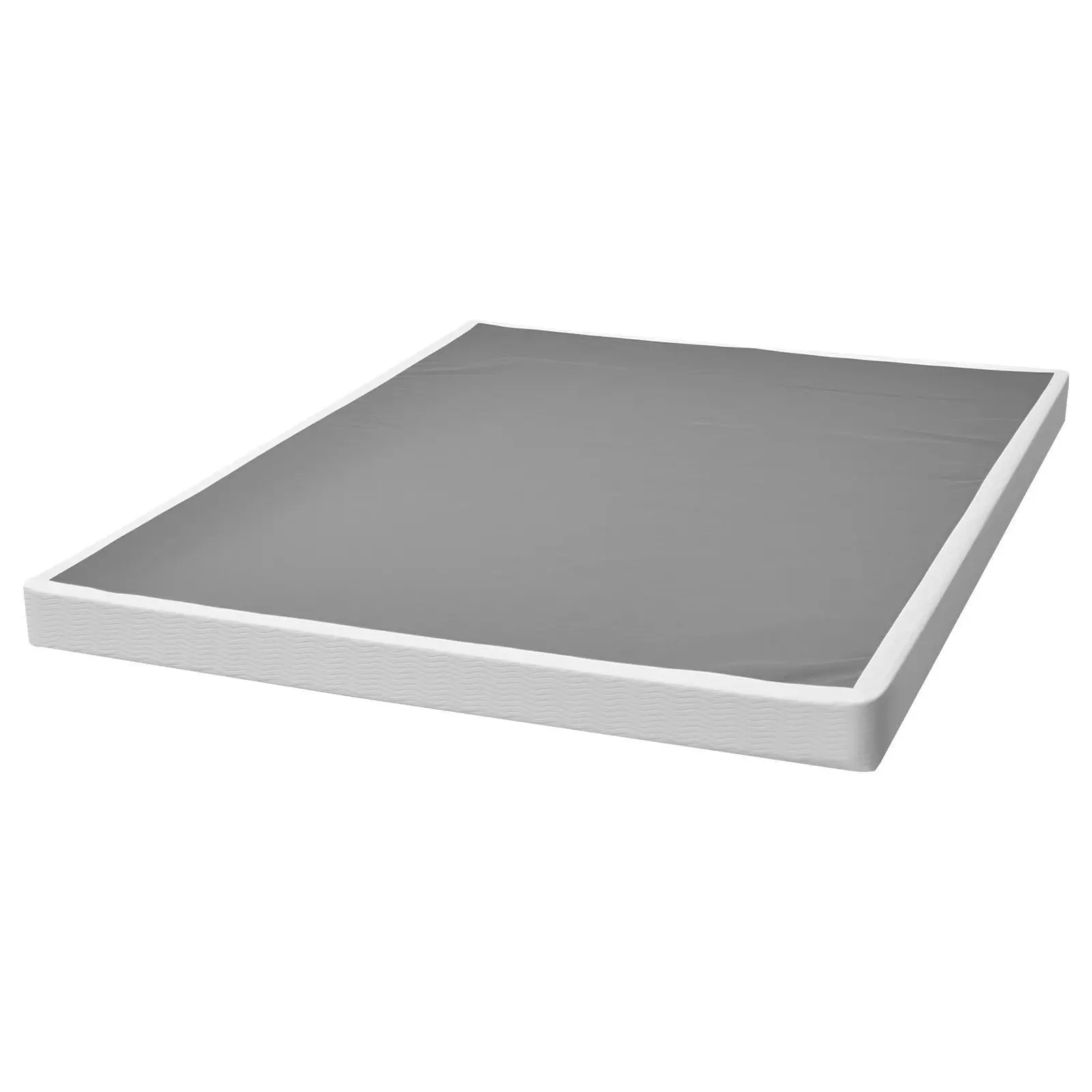 Box Spring, Queen Size Bed Frame with Washable Fabric Cloth, Heavy Duty Metal Frame for Queen Bed, 4 in Mattress Foundation, 3500 lbs Max Weight Capacity, Easy Assembly, 79.1 L x 59.4 W x 4 H in
