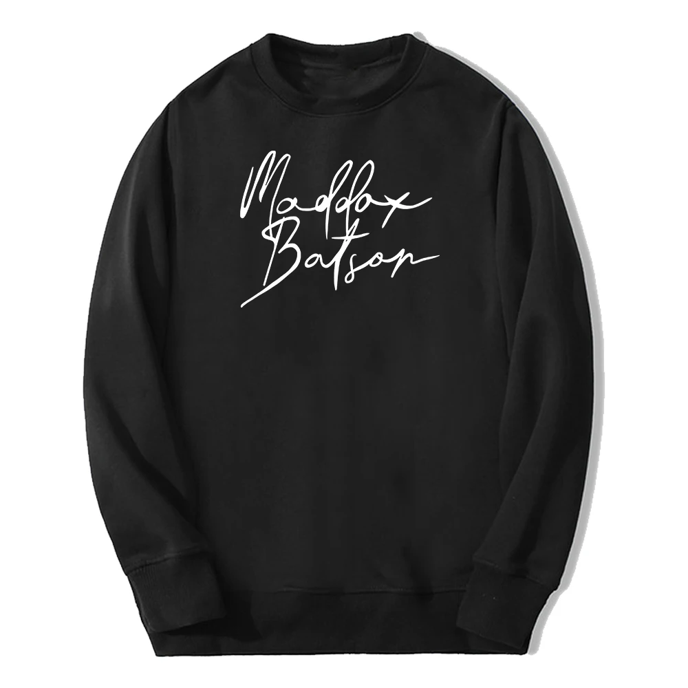 Maddox Batson Signature Merch 2025 World Tour Crewneck Long Sleeve Streetwear Women Men Sweatshirt Trendy Outfits