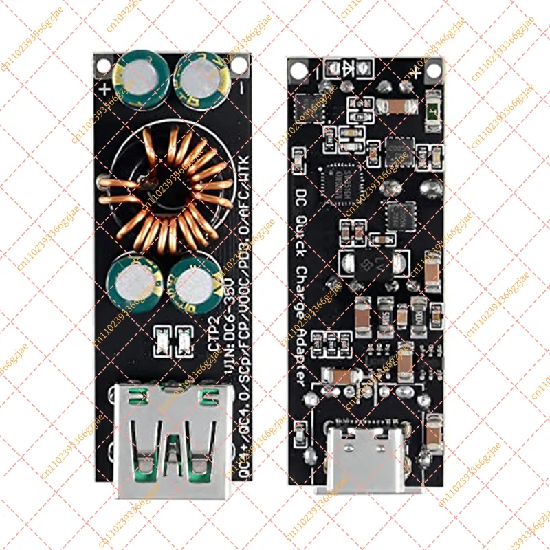 FY Quality 3PCS 60W 6-35V DC to USB Type C PD 3.0 QC4.0 + & Type A QC3.0 DC Fast Charge 12V 24V Step-Down Power Module