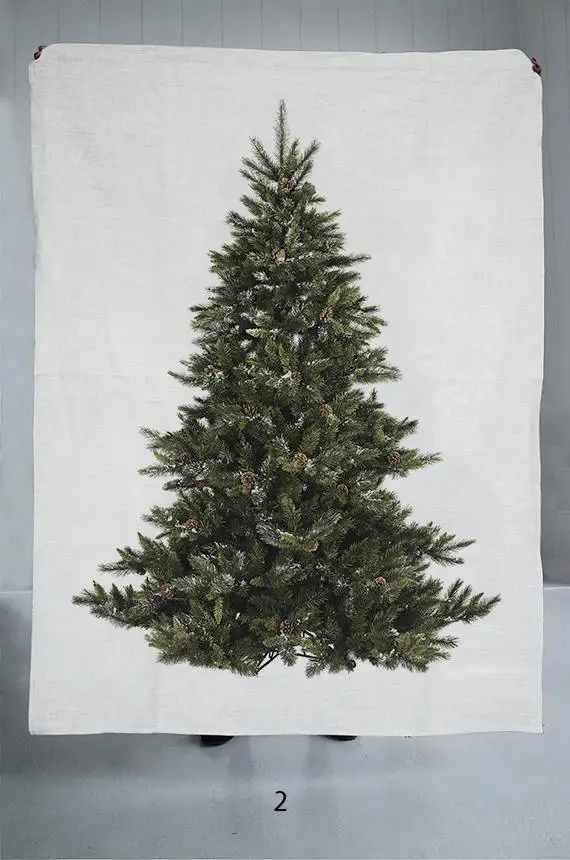 1pc Winter Christmas Tree Decoration Wall Hanging Christmas Decoration Holiday Tapestry Christmas Tree Mural Banner