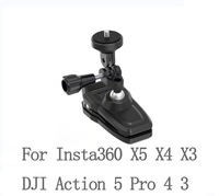 Sunnylife Magnetic Action Camera Rotary Hat Backpack Clip Clamp Mount For Insta360X5/X4/ACE/PRO/PRO2/3S/DJI ACTION 5/4/3/GoPro