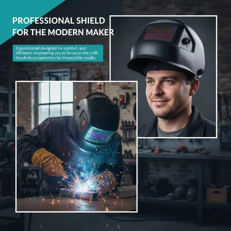 Solar Powered Auto Darkening Welding Lens With Instant Dimming Clear View For Professional Welding Work