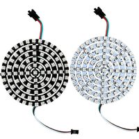 DC5V WS2812B Led Ring Full Color DIY Individually Addressable Circle Module WS2812 RGB IC 5050 White Black Round Led Pixel Light