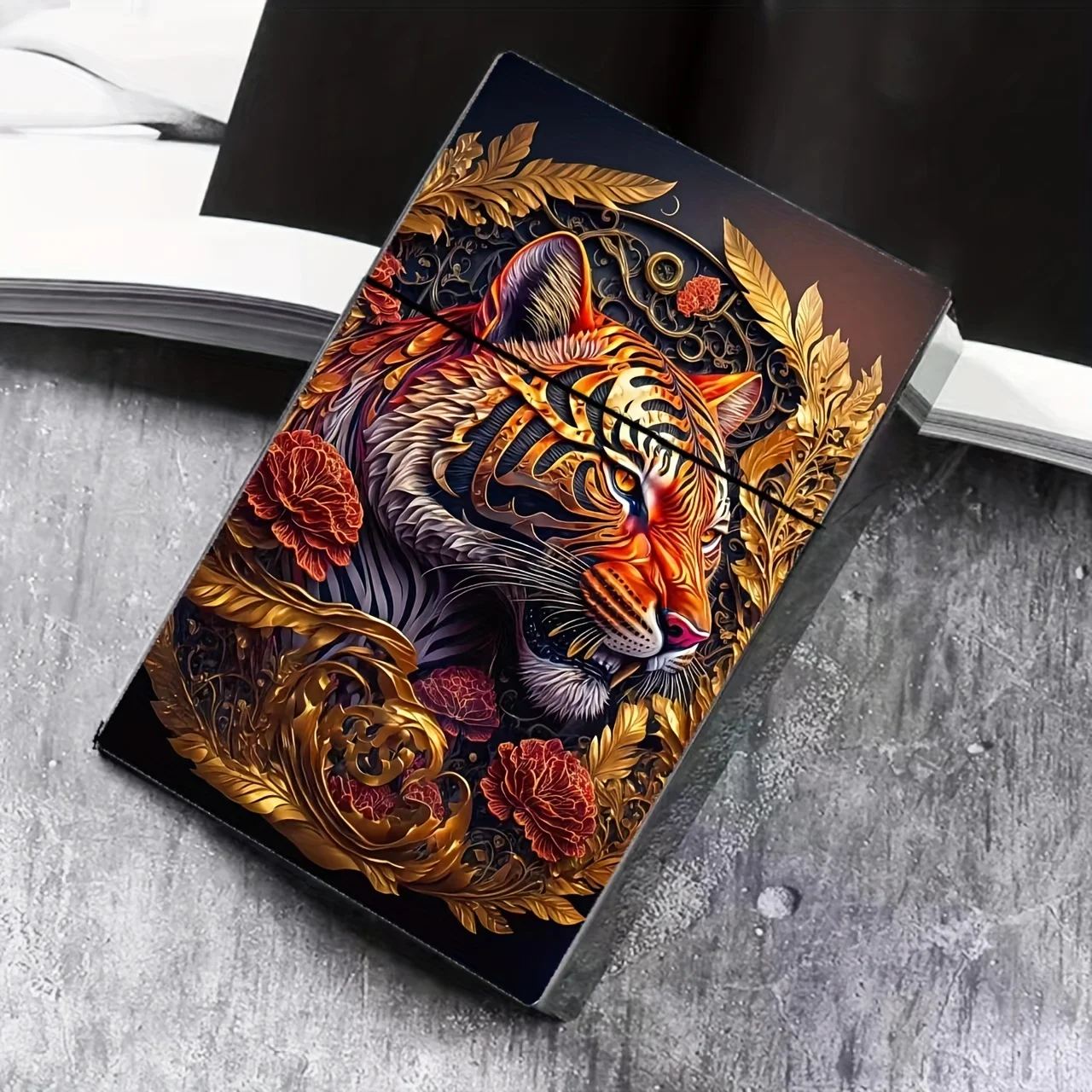 Dragon Lion Eastern Totem Ladies Cigarette Case, Snap, Perfect for Holiday or Birthday Gifts