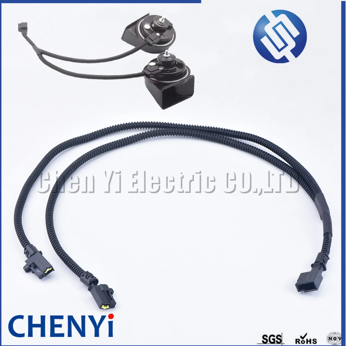 Cable de bocina de tono alto y bajo para Toyota Vios, YARiS, Camry, Highlander, Corolla, enchufe de bocina de caracol, modificación de arnés de Cable de uno a dos