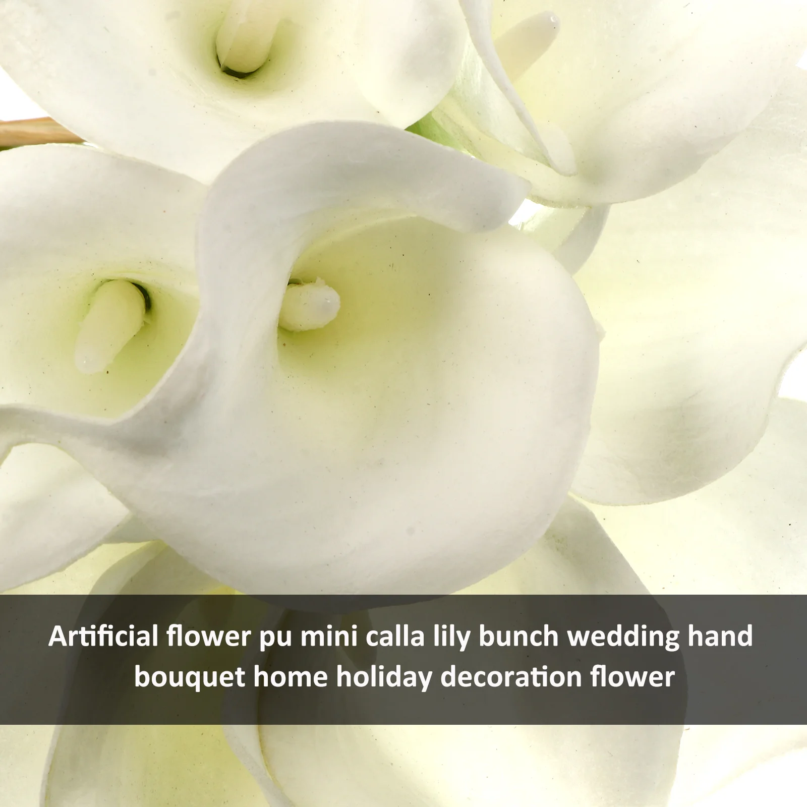 

20 Pcs Bouquet Wedding Artificial Fake Flower Decor Home Office PU Flower Arrangement MiniFlower nament