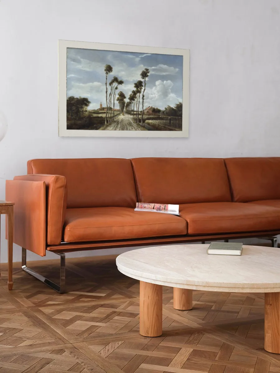 Salontafel van natuurlijk travertijn