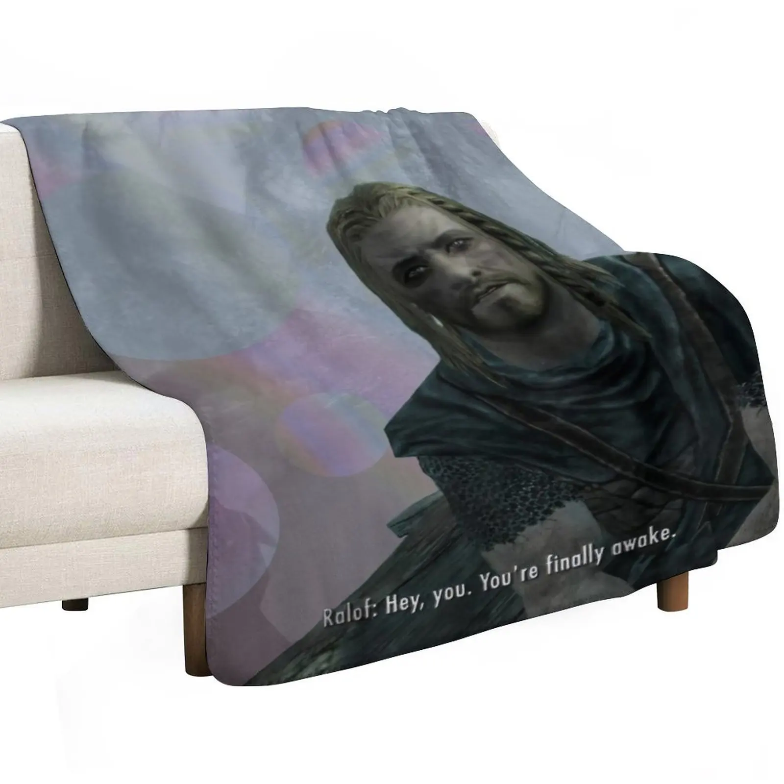 HDR - Hey, you. You're finally awake. Throw Blanket Cute Plaid bed plaid Giant Sofa Sofa christmas decoration Blankets