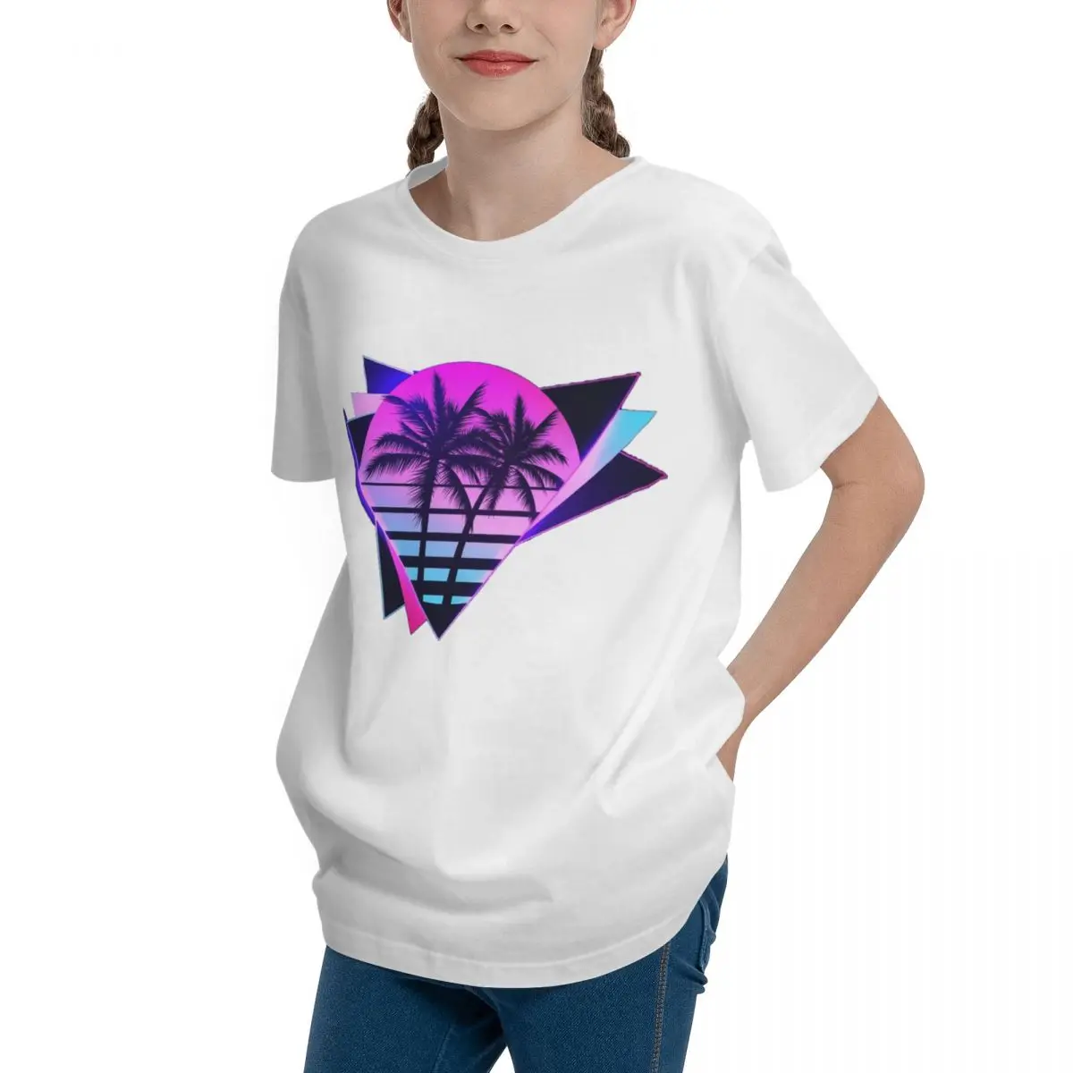 Teenagers Retrowave 2 For Sale Basic Short Sleeve T-Shirt Funny Joke Sexy Top tee Unique Top quality