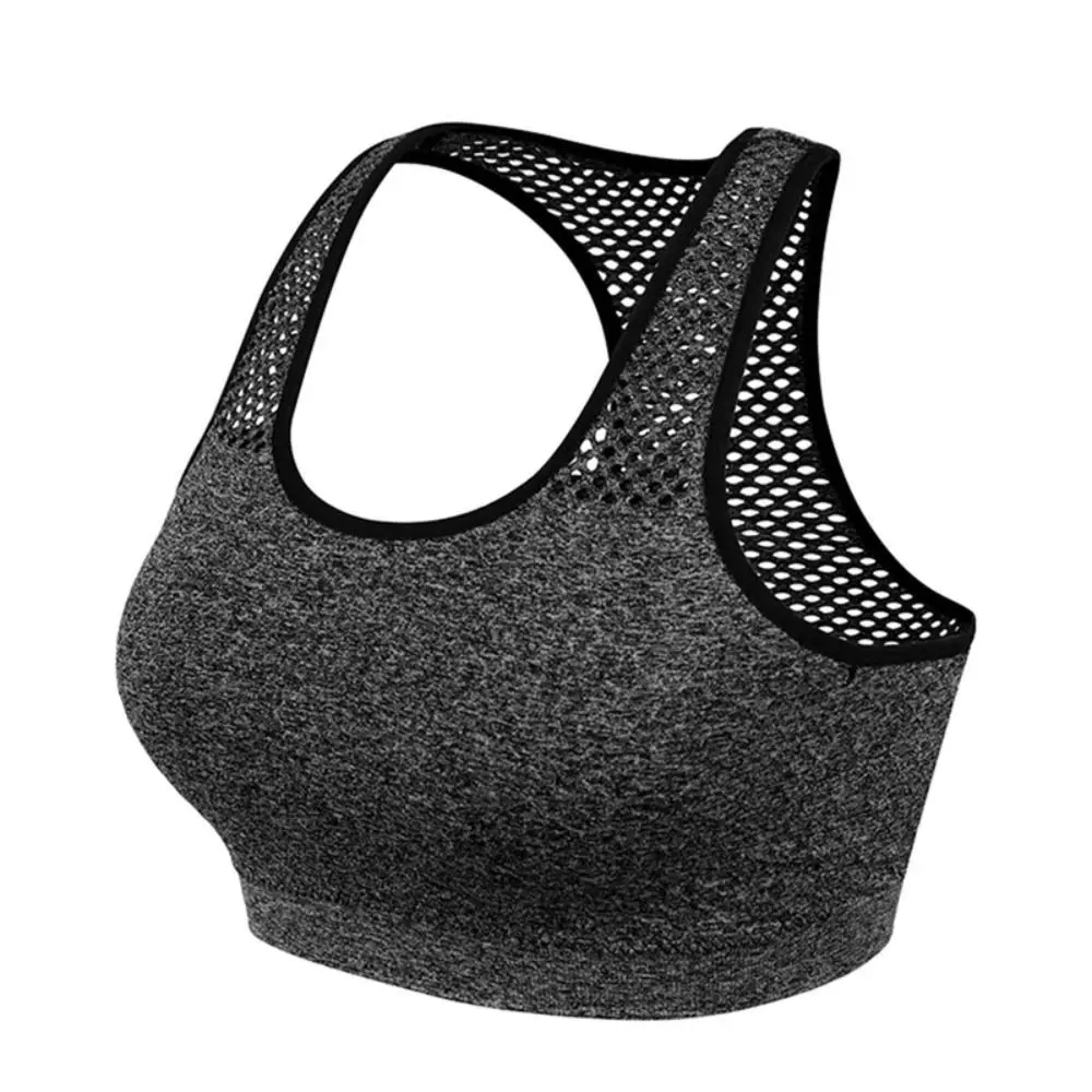 Ropa interior deportiva para mujer, sujetador activo a prueba de golpes, transpirable, de secado rápido, cómodo, Top calado para Yoga, chaleco para Yoga