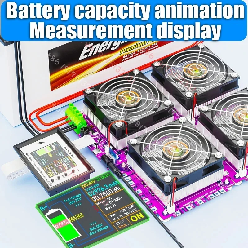 BW600 DC1-200V WiFi  Electronic Load Indicator Battery Tester 18650 Pack Capacity  Checker USB Charging Tools 50A view 6
