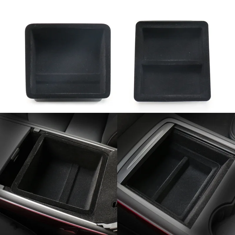 

Central Control Central Storage Box, Flocking Storage Box, Official Model In The Car