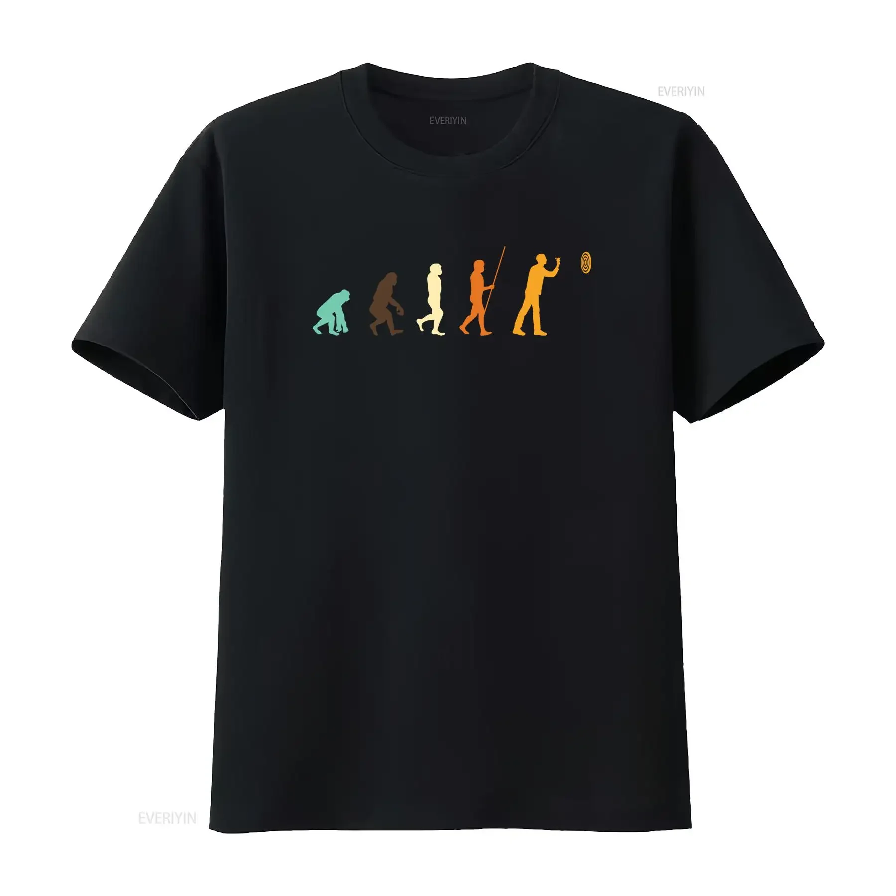 Funny Human Evolution Beer Drinking Print Casual Streetwear T Shirt vintage Washed graphic Breathable Top For Everyday Wear
