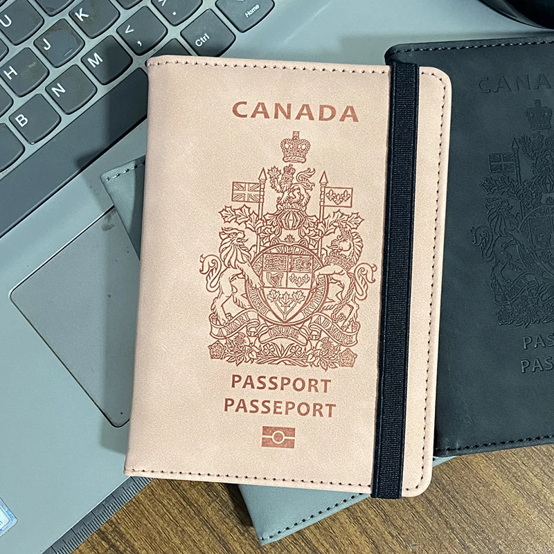 Canada Passport Cover Women Rfid Travel Wallet Passport Holder Covers for Passports