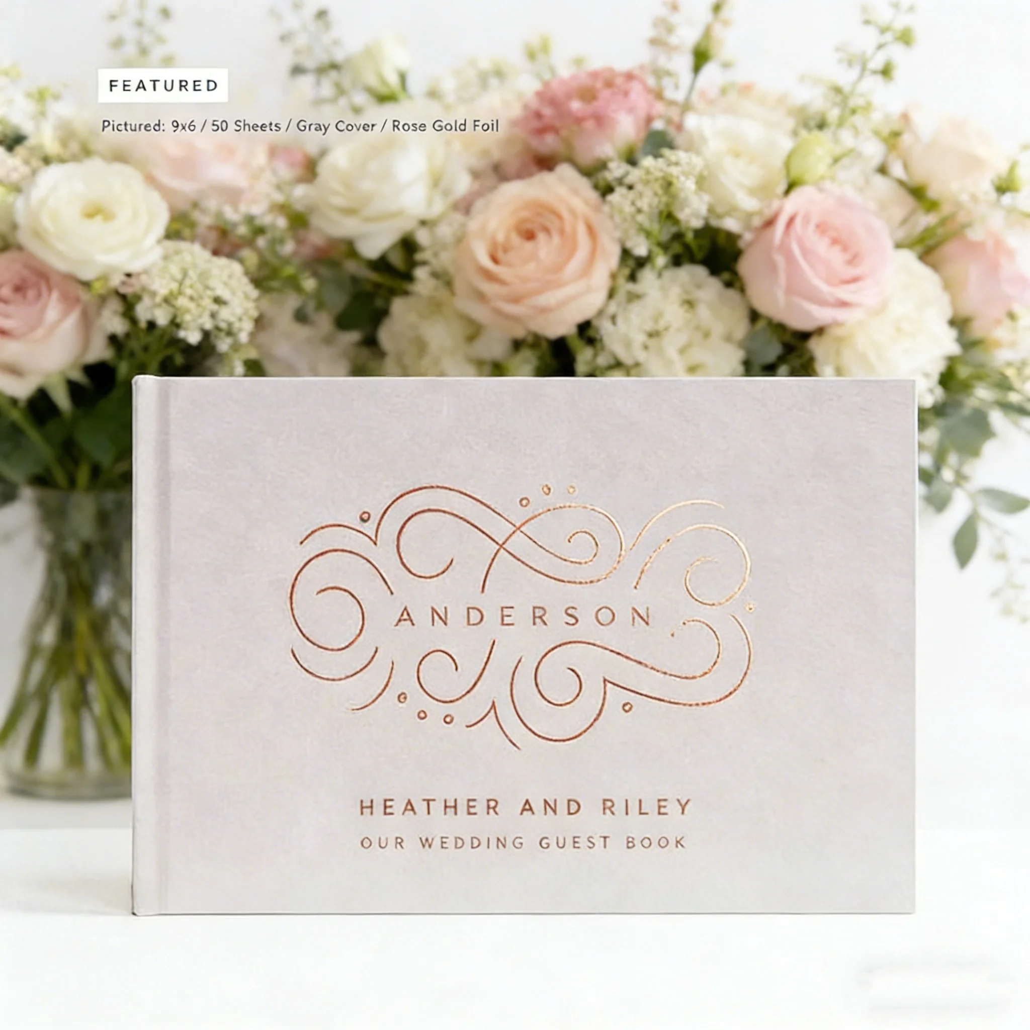 rose-gold-foil-art-deco-wedding-guest-book-personalized-photo-album-sign-in-book-elegant-wedding-keepsake-idea