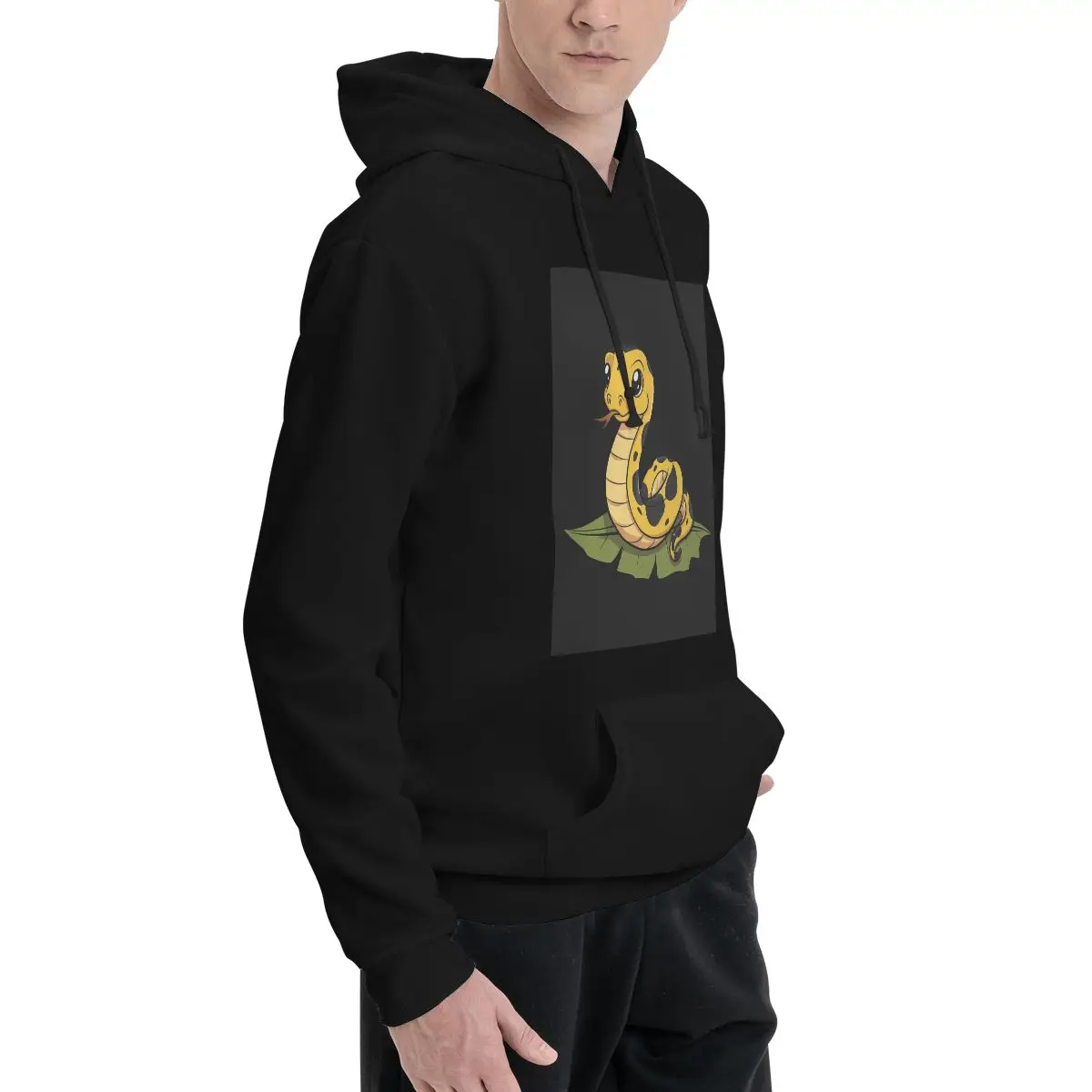 Golden Python Snake In Grass Hoodies Men's Women Casual Pullover Sweatshirts Hip Hop Long Sleeve Hooded Autumn Winter