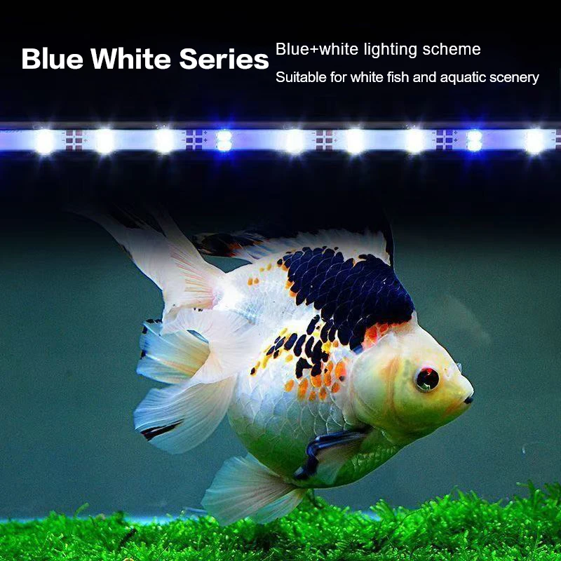 17-47CM USB Plug Aquarium Light LED Waterproof Fish Tank Light Underwater Lighting Submersible Lamp Plant Grow Lamp 110V