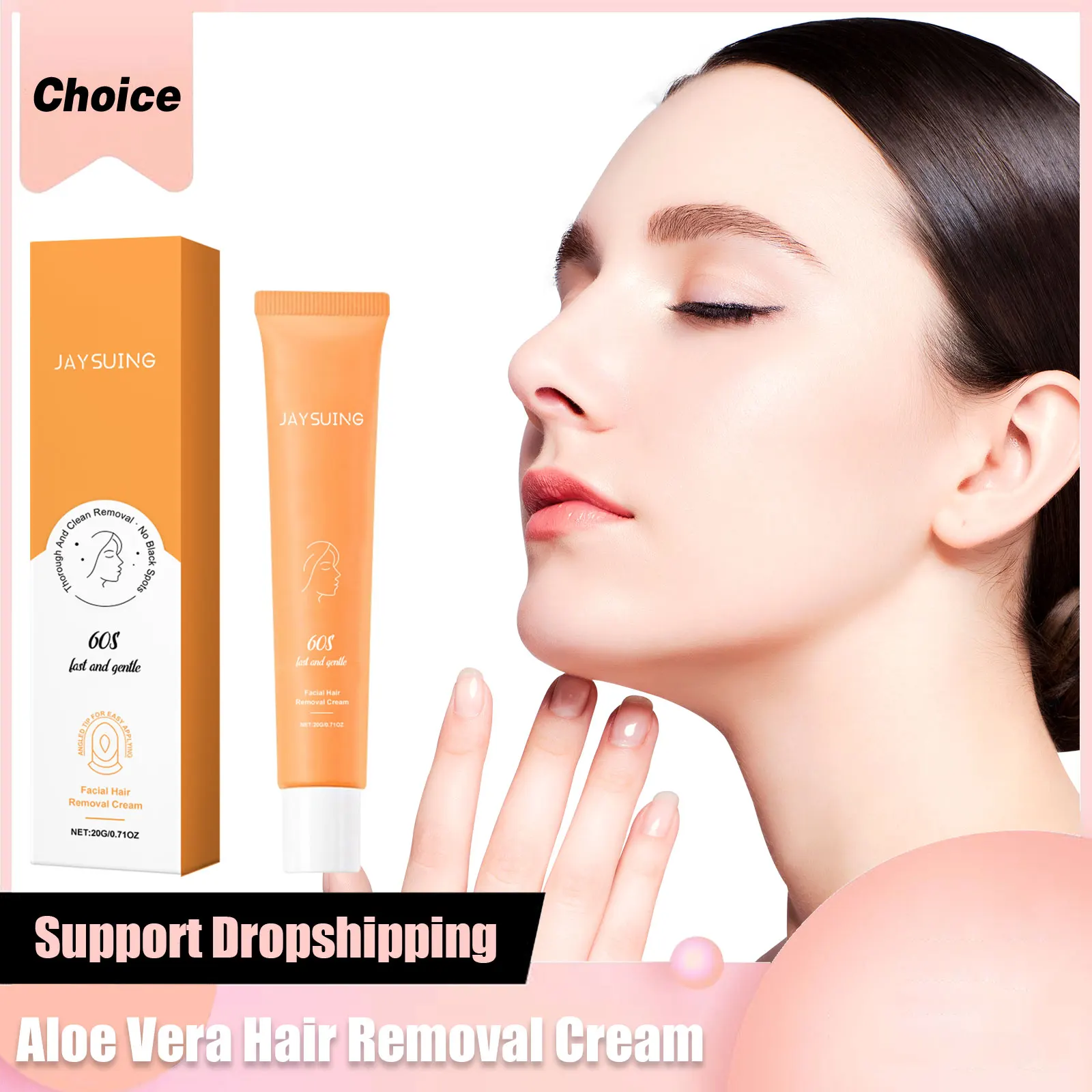 

Hair Removal Cream Aloe Vera No Irritation Hair Remover for Sensitive Skin Legs Intimate Areas Moisturizing Painless Depilatory