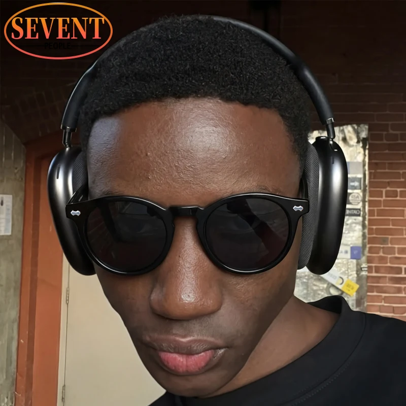 

Classic Photochromic Round Sunglasses Men 2026 Retro Steampunk Black Driving Glasses Vintage Change Color Punk Shades Eyewear