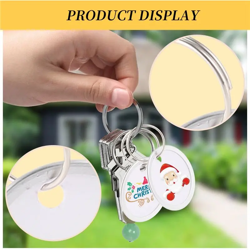 Delicate Texture-Metal Rim Tags Key Tags Round Paper Tags With Metal Rings For Car Keys And Door Keys