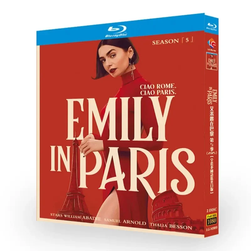 BD Blu-ray Disc Emily in Paris Season 5 American TV Series 1080p CD Box Set