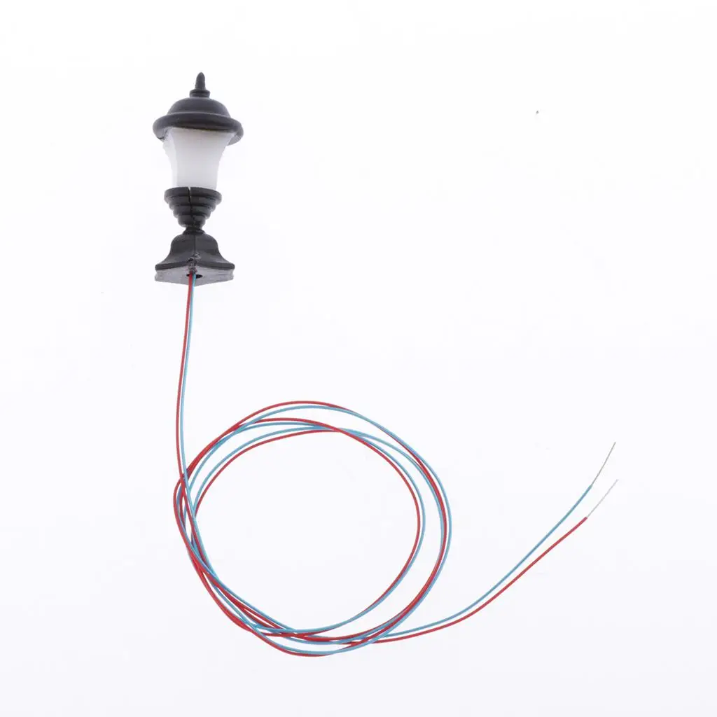 HO Scale Scene Decor Micro LED Lights for Models Miniature Garden Landscape Street Lamp Plastic Accessories
