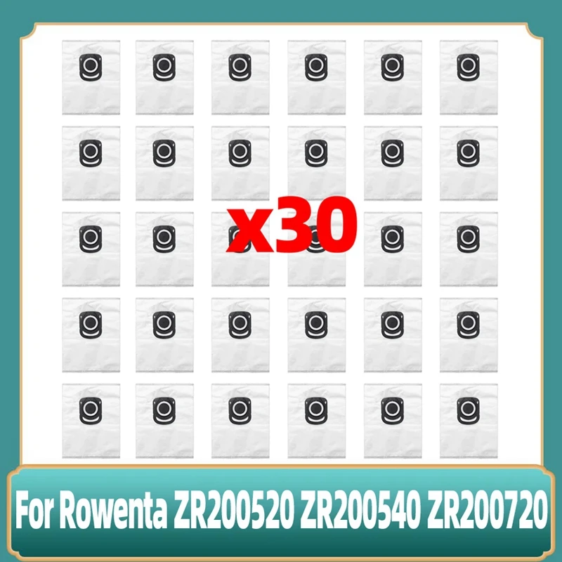 

30 шт., мешки для пыли для пылесоса Rowenta ZR200520 ZR200540 ZR200720
