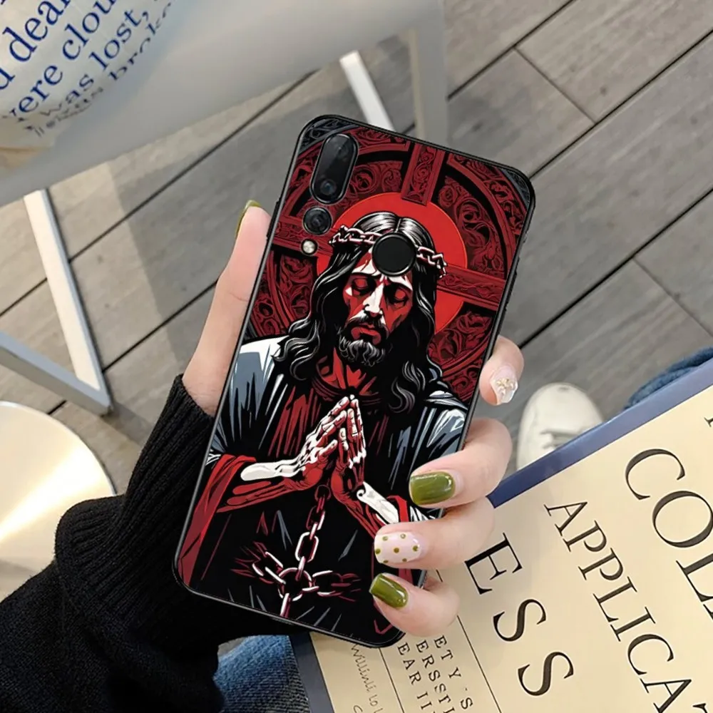 Bible Christian Jesus Cross Phone Case For Huawei Y9 6 7 5 Prime Enjoy 7s 7 8 Plus 7a 9e 9plus 8E Lite Psmart Shell