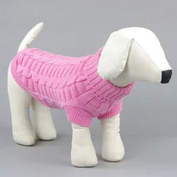 Large Small Cute Pet Dog Knitwear Outdoor Warm Puppy Coats Sweater Clothes Jumper